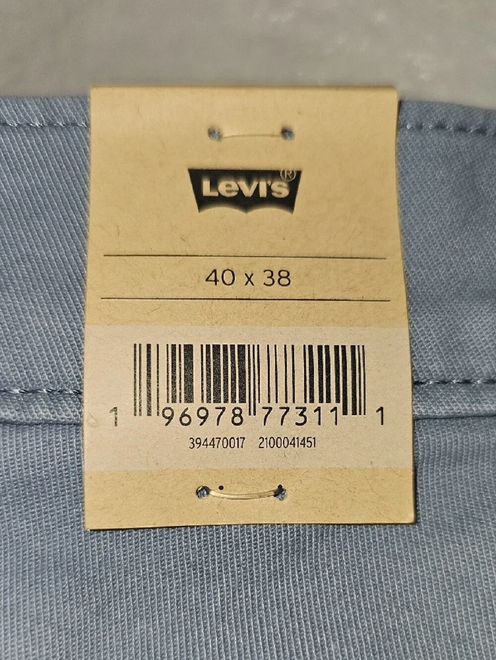 Levi's Men's XX Chino Standard Tapered Pants Size 40 x 38, Blue New